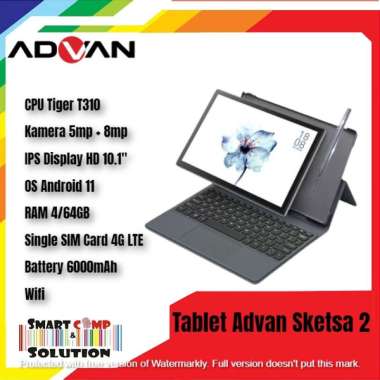 Tablet Advan Android Sketsa 2 10 inch 4G 4/64GB Free Keyboard