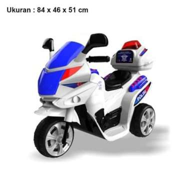 Sepeda Motor Police Sport Aki / Motor Aki Anak / Sepeda Motor Anak