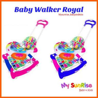 BABY WALKER ROCKING MELODY AEROPLANE 3IN1 ROYAL RY-8383