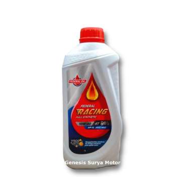 Oli Federal Racing 10W40 1Lt Kemasan Botol Baru
