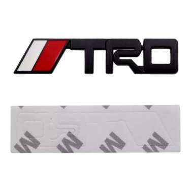 Emblem Mobil TRD Badge mobil Stiker 3D Hitam