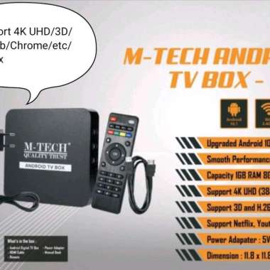 Android TV Box MTECH 4K Smart TV / TV Box M-TECH TBM 4K Smart Tv