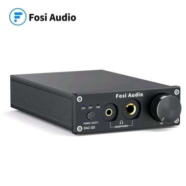Fosi Audio DAC Converter Headphone Amplifier 24Bit/192kHz - DAC-Q5 - Black
