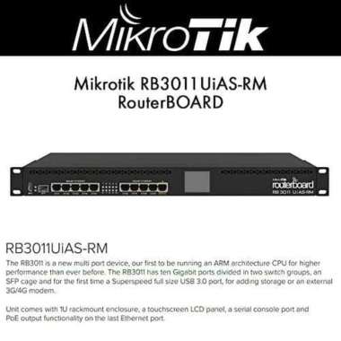Mikrotik RB3011UIAS-RM RB3011 HITAM