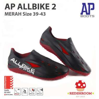 Sepatu Bikers AP BOOTS AP ALLBIKE 2 MERAH SEPEDA FASHION SEHARI-HARI 43