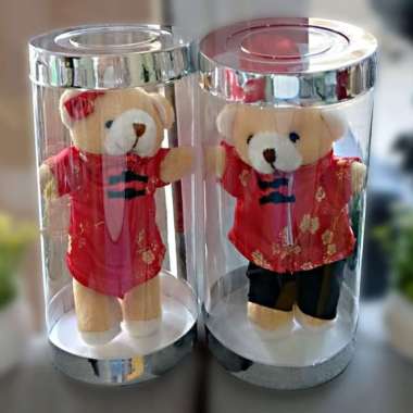 Boneka Imlek Teddy Bear Sincia Beruang Kecil Baju Imlek Hadiah Lucu