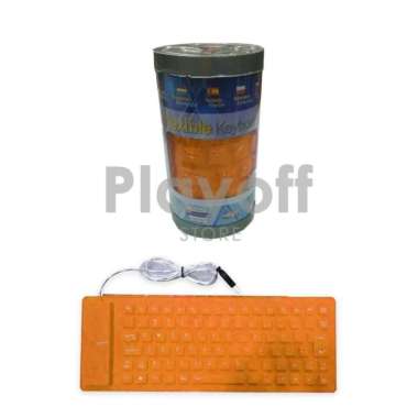 Keyboard Fleksibel Usb - Flexible Keyboard Usb Orange