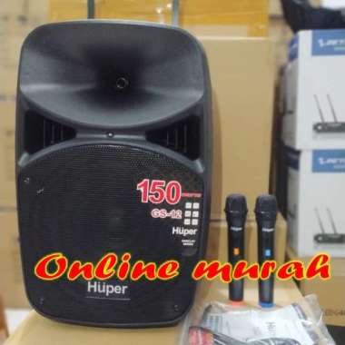 Speaker Aktif Portable Wireles Huper Gs 12 Huper Gs12 12 Inch