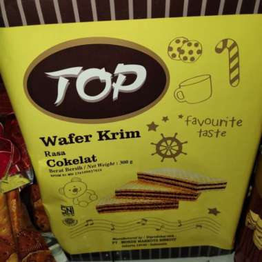 Nissin Top Wafer Krim Cokelat 300 g