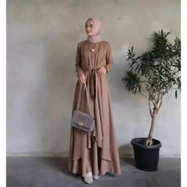 MOS Alana Maxi Dress Size S M L XL l Gamis Syar'i l Fashion Muslim Terbaru ITY CRAPE PREMIUM XL Mocc