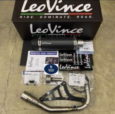 Knalpot Leovince GP Corsa Evo Carbon Vespa Iget Multicolor