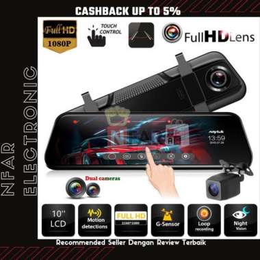 Kamera Mobil Depan Belakang DVR Dashcam Touch Screen Spion DVR 1080P