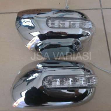 cover spion innova lama 2005 2015 lampu LED sein besar chrome Multicolor
