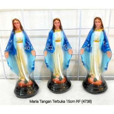 Patung Maria Tangan Terbuka 15cm RF (4738) - Patung Maria - Patung Roh