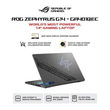 ASUS ROG ZEPHYRUS G14 GA401QEC AW Ryzen 9 5900HS Alan Walker Edition ECLIPSE GRAY