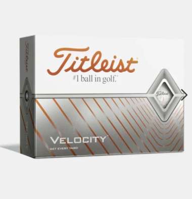 Bola Golf Titleist Velocity White (Dozen) Original