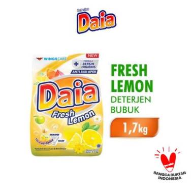 Promo Harga Daia Deterjen Bubuk Ekstrak Lemon 1700 gr - Blibli