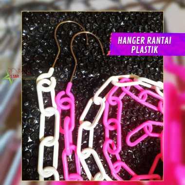 Rantai Plastik Hanger baju hanger sandal sepatu gantungan baju toko rantai hanger plastik toko baju 