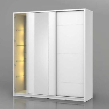 Avanti Lemari Sliding Pakaian Minimalis / Wardrobe Baju Kaca Hias / MADRID SL 200