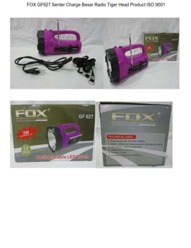 RADIO Senter Charge Besar Radio Tiger Head Product ISO 9001