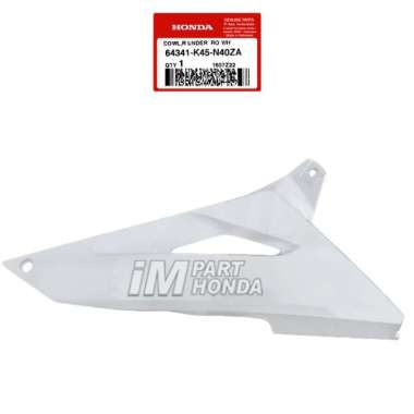 AHM 64341-K45-N40ZA Cover Under Cowl Kanan Cowl R Under CBR 150 R LED K45G K45N Putih RSW