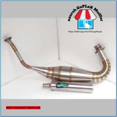 Aitech knalpot racing Motor kawasaki Ninja 150R/RR/S/KRR repsol stainless Aitech