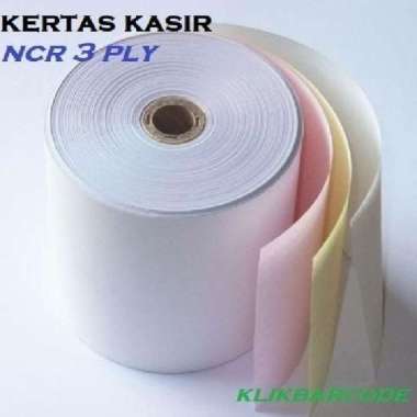 Kertas Roll Kasir Ncr 3 Ply 75 X 60 Mm Untuk Printer Kasir Dot Matrix
