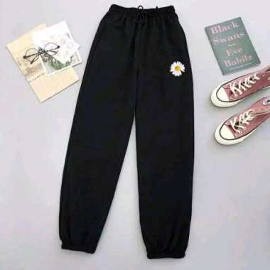 Celana Jogger Wanita Jogger Wanita Joger Matahari Hitam