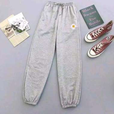 Celana Jogger Wanita Jogger Wanita Joger Matahari Abu-abu