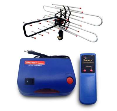 SANEX WA-950 TG ANTENA TV OUTDOOR DENGAN BOOSTER DAN REMOTE WA-950TG