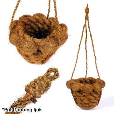 Pot Gantung Ijuk Tanaman Cantik Taman Pot Ijuk Serabut Kelapa