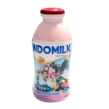 Promo Harga Indomilk Susu Cair Botol Stroberi 190 ml - Blibli
