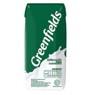 Promo Harga Greenfields UHT Full Cream 200 ml - Blibli