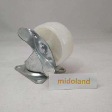 Roda Hidup Nylon Nilon Etalase Troli 2" 2inch dengan rem