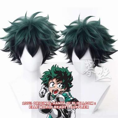 WIG COSPLAY ANIME MY BOKU NO HERO ACADEMIA MY HERO ACADEMIA WIG MIDORIYA IZUKU WIG DEKU KUN RAMBUT P