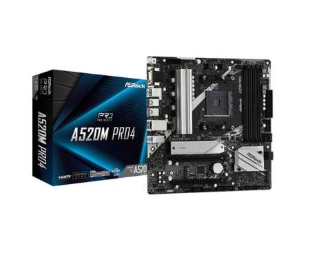 ASRock A520M Pro4 (AM4, A520, DDR4)