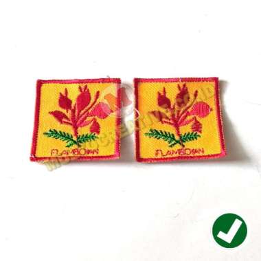Bordir Tanda Regu Pramuka Murah - Bordir Regu Flamboyan Mulyocreative