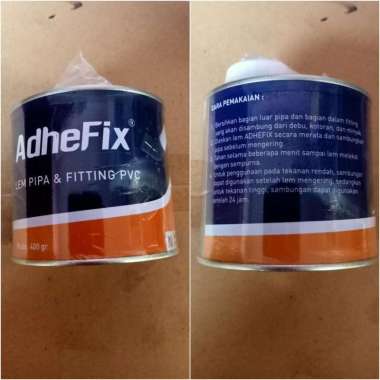 Lem Pipa Pvc Adhefix Kaleng Kuas 400 Gram