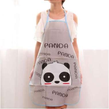 Celemek masak Dapur WaterProof Karakter Kartun Lucu / Anti tahan Air PANDA