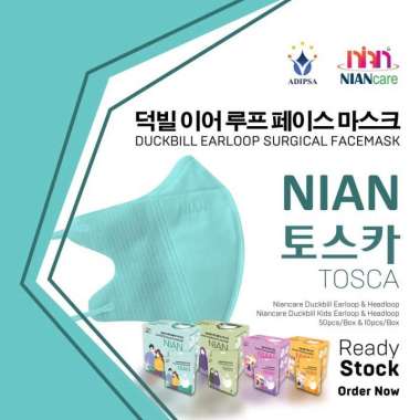 Masker Medis DuckBill Niancare 3Ply - Sensi Pokana 10pcs Tosca