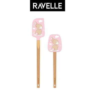 RAVELLE Rabbit Sutil Set 2Pcs Peralatan Masak Sutil Spatula
