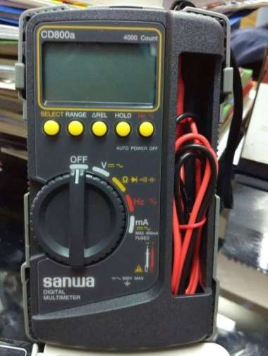 MULTITESTER DIGITAL SANWA CD 800a / SANWA DIGITAL MULTIMETER CD 800a