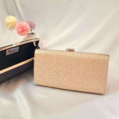ZeeBee Tas Pesta 002 - Evening Bag - Clutch Bag - Dompet Pesta Gold