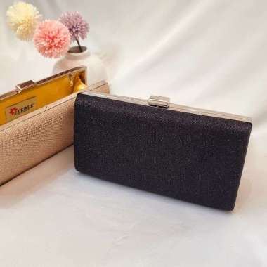 ZeeBee Tas Pesta 002 - Evening Bag - Clutch Bag - Dompet Pesta Black