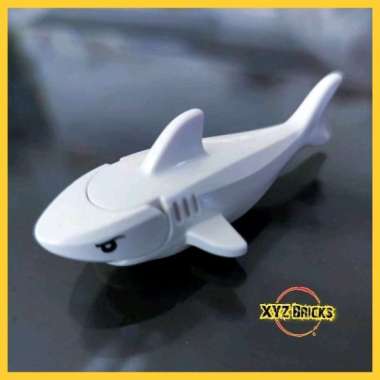 LEGO PARTS 6107830 6050548 Animal - Shark Figure White