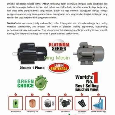 Elektromotor Dinamo Penggerak TANIKA Tipe 1/2 HP 2800 Rpm 1 Phase