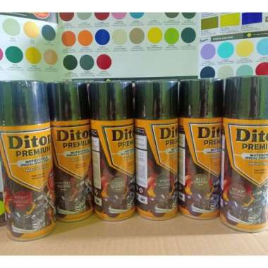 DITON Premium Pilok Pilox Warna Doff / Dop / Matte / Tidak Mengkilap ( Merah Hitam Coklat Hijau Biru