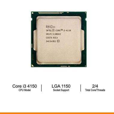 Processor Intel Core i3 4150 3.5Ghz Dual Core Haswell LGA 1150 - TRAY