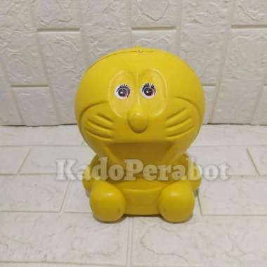 celengan plastik karakter - celengan doraemon plastik - celengan anak Kuning