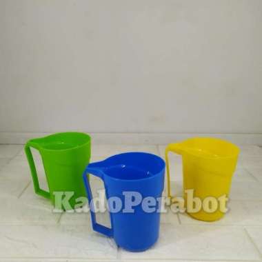 gelas plastik gagang murah - gelas murah warna - gelas plastik mug